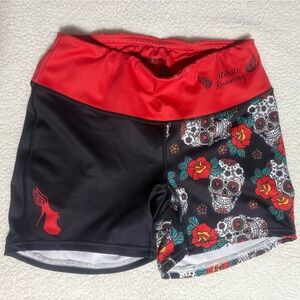 Stiletto Running Red Athletic Shorts